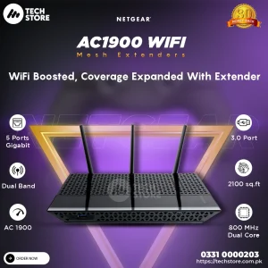 NETGEAR WiFi Mesh Extender EX7000 AC1900 Dual Band Wireless