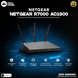 NETGEAR Nighthawk AC2300 Smart WiFi Router (R7000P) Wireless Speed up to 2300