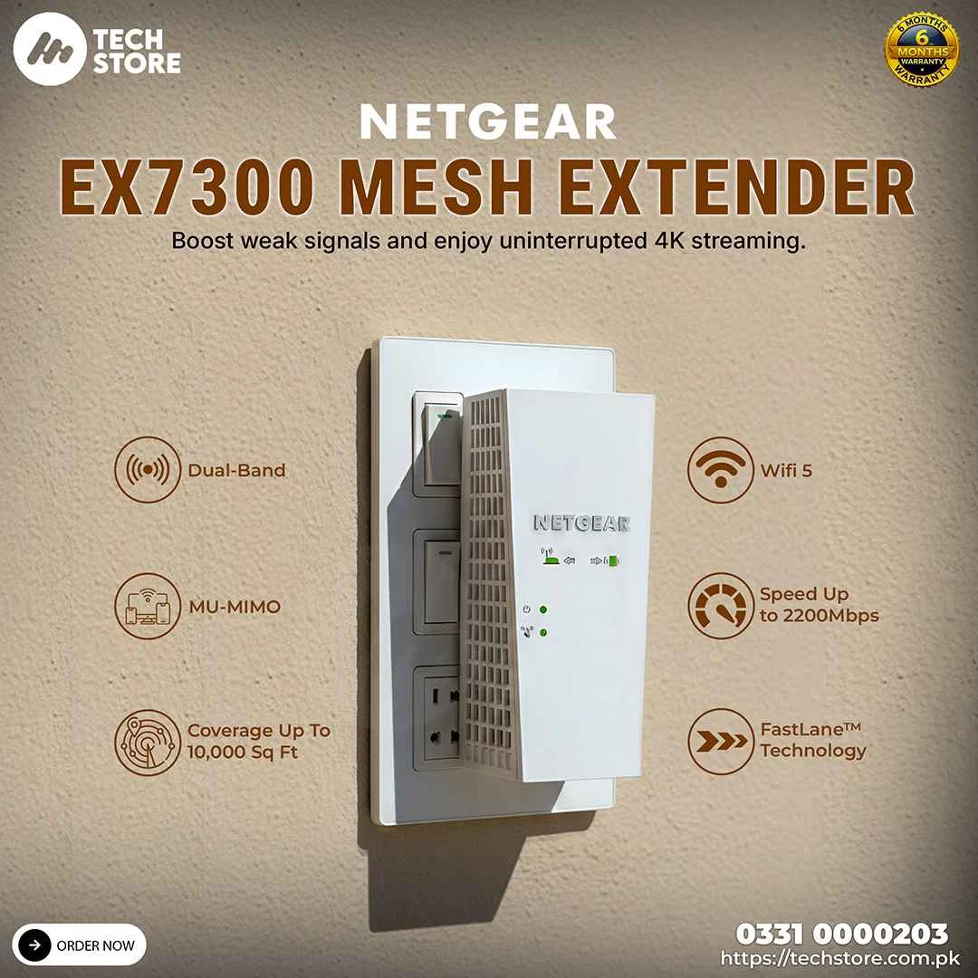 Netgear Nighthawk X4 Dual-band AC2200 WiFi Mesh Extender (EX7300)
