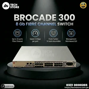 Brocade 300 8 Gb Fibre Channel switch Up to 24 ports