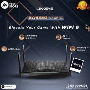 Linksys Max-Stream EA9350 Dual-Band WiFi Router, AX4500 MU-MIMO (Branded Used)