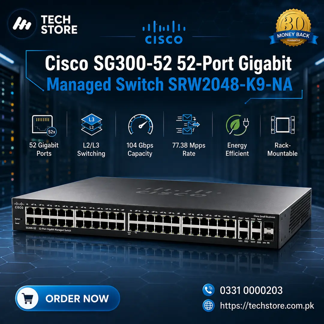 Cisco-SG-300-52-SRW2048-K9-NA-52-Port-Gigabit-Managed-Switch-Branded-Used-2