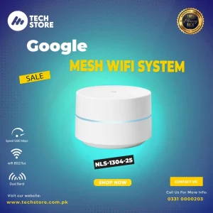 Google WiFi Mesh System Google NLS-1304 Mesh Router with orignal google adapter