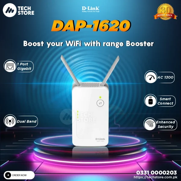 D-Link Dap-1620 Wi-Fi Range Extender AC1300 (Branded Used)