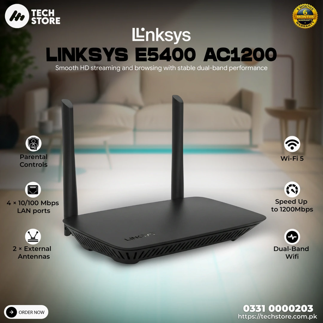 Linksys E5400 AC1200 Dual-Band WiFi 5 Router