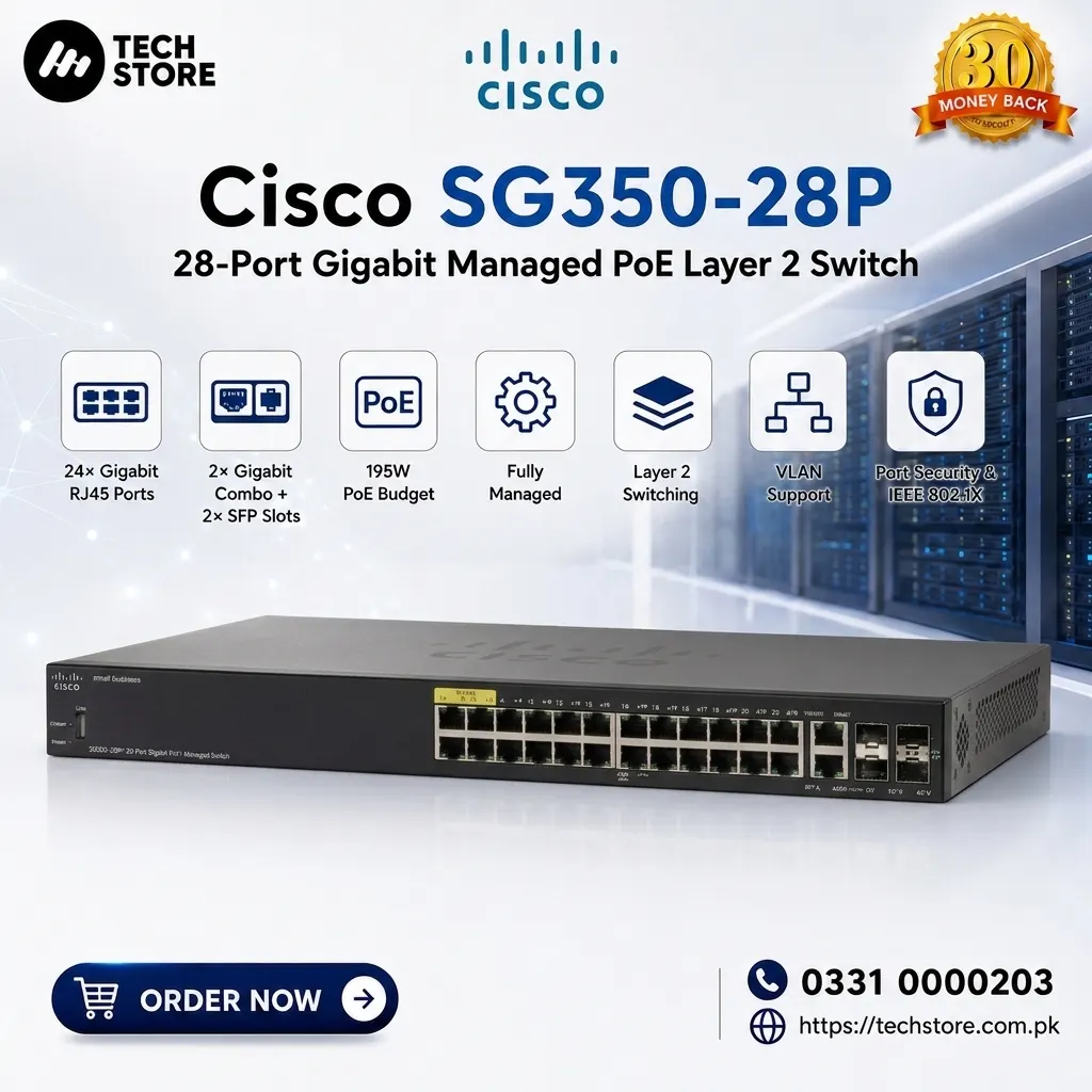 Cisco SG350-28P 28-Port Gigabit