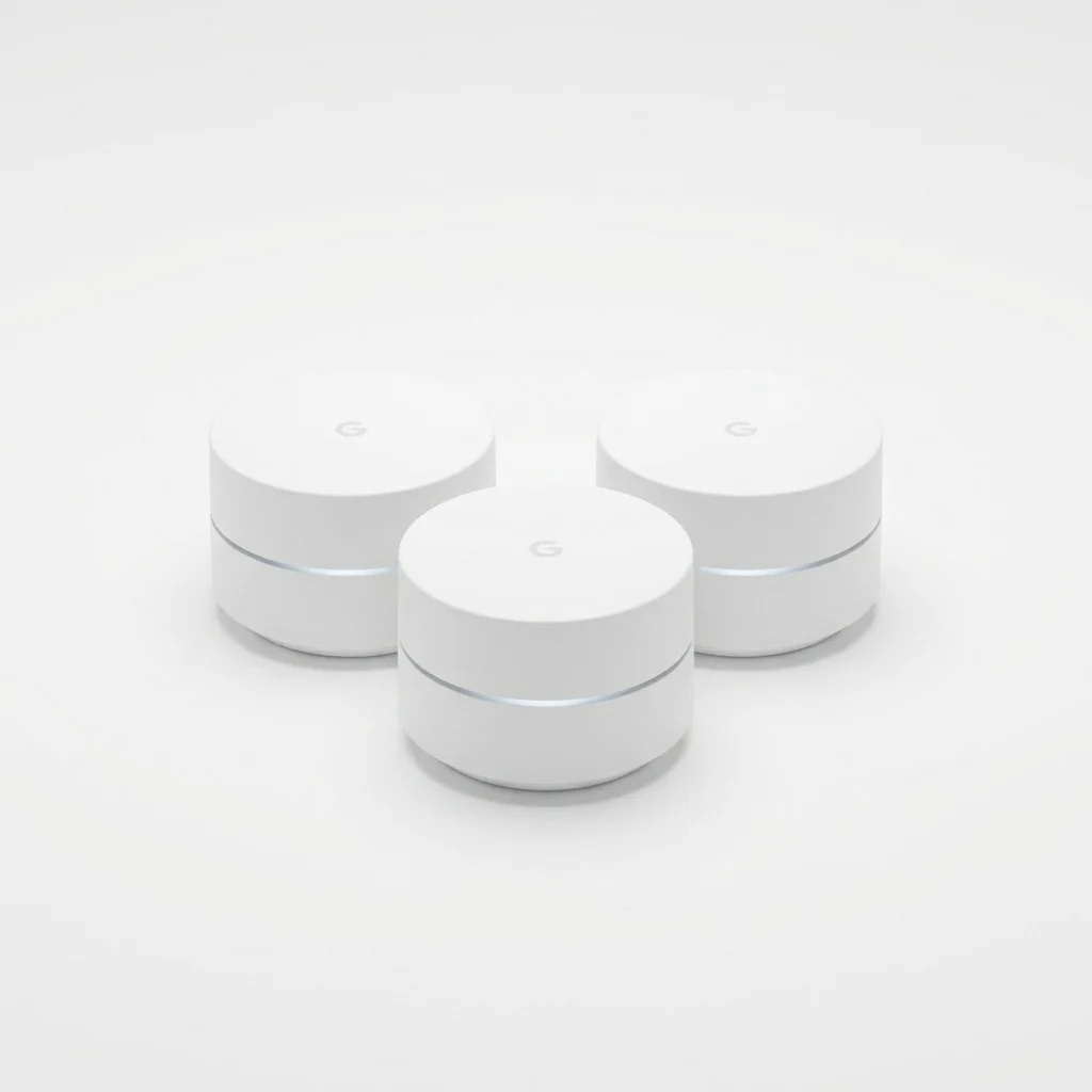 Latest Google Wi-Fi Mesh NLS-1304 Dual Band WiFi Router With Original Adapters Pack-3
