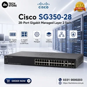 Cisco SG350-28 Managed Switch