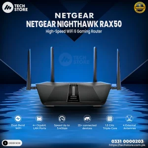 Netgear Nighthawk RAX50 - AX6 6-Stream AX5400 WiFi 6 Router