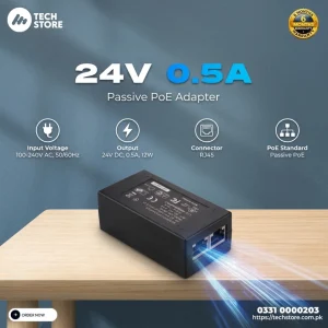 PoE Adapter | PoE 24V 0.5A/1 AMP 12W CARRIER POWER OVER ETHERNET