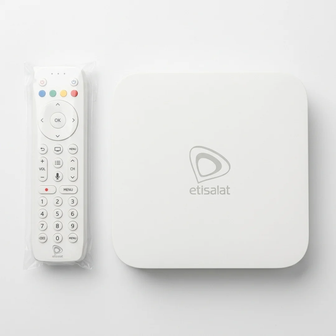 Etisalat Android TV Box DWI259S Version 9 with 500GB Hard Drive & Voice Remote