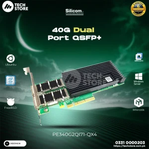 Intel 40G Interface Card SILICOM PE340G2QI71-QX4 Dual-Port QSFP+ NIC