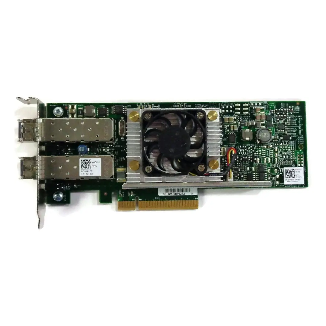 Dell Y40PH Broadcom 57810S Dual Port 10GbE SFP+ Network Card | Dell 10G LAN Card 2 Dell Y40PH Broadcom 57810S Dual Port 10GbE SFP+ Network Card Dell 10G LAN Card