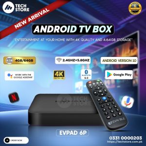 Home 7 Android TV Box EVPAD 6P 4GB,64GB 4K Ultra HD Smart TV Box Tech Store Pakistan
