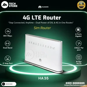 Home 1 Huawei HA35-22 LTE 4G Router | Hybrid 4G LTE Router | No SIM Lock for All Networks