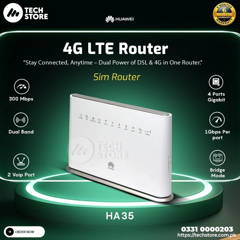 Huawei HA35-10 LTE 4G Router | Hybrid 4G LTE Router | No SIM Lock for All Networks 1 Huawei HA35-10 LTE 4G Router | Hybrid 4G LTE Router | No SIM Lock for All Networks