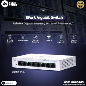 Cisco CBS110-8T-D 8-Port Gigabit Unmanaged Switch