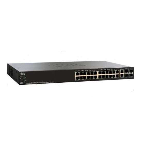 Cisco SG350-28PP Managed Switch | 28 Gigabit Ethernet Ports | 24 Gigabit Ethernet RJ45 Ports | 2 SFP Slots (with cisco Box ) - Image 2