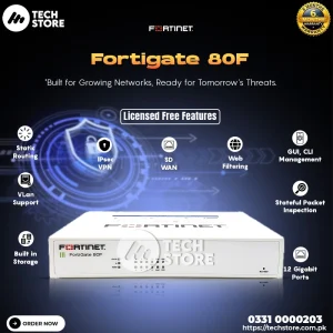 Fortinet FortiGate 80F Next Generation Firewall Secure SD-WAN – Enterprise Network Security in Pakistan