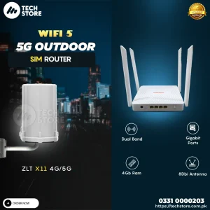 ZLT X11 4G/5G Outdoor CPE Router with SIM Slot WIFI 5 Enable Router | Branded Used