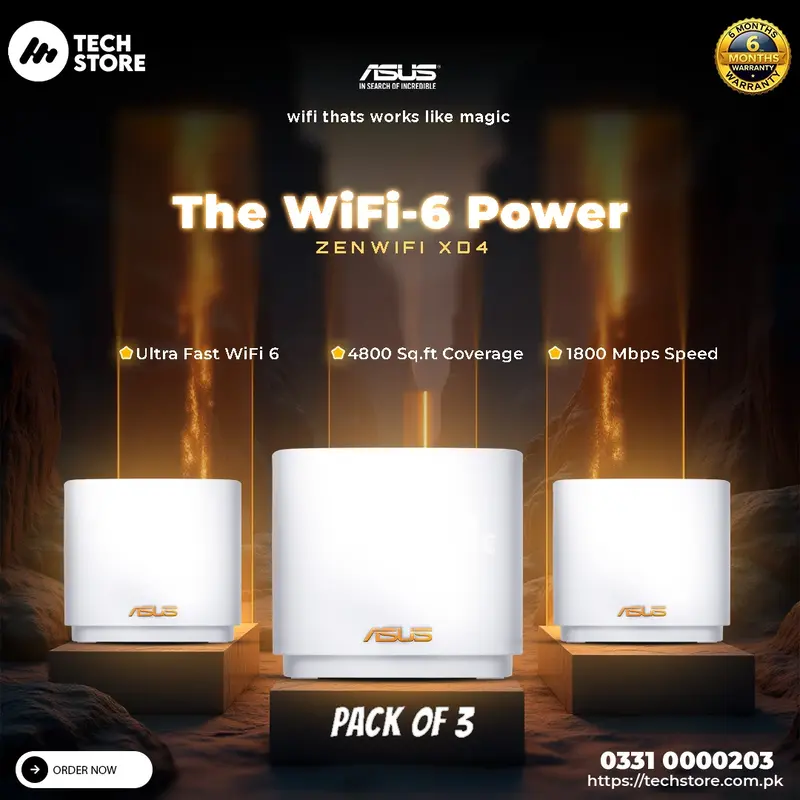 ASUS ZenWiFi XD4 AX1800 Mini Mesh WiFi 6 Router