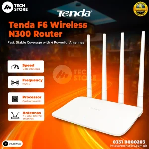 Buy Tenda F6 Wireless N300 Home Router | Tenda Router Branded Used