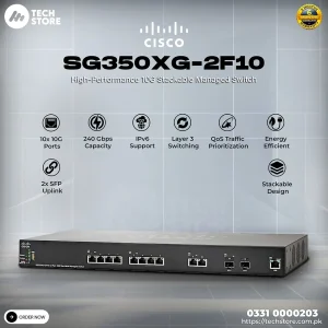 Cisco SG350XG Switch, 10x10GBase-T/2x10G SFP+/1xGE Mgmt