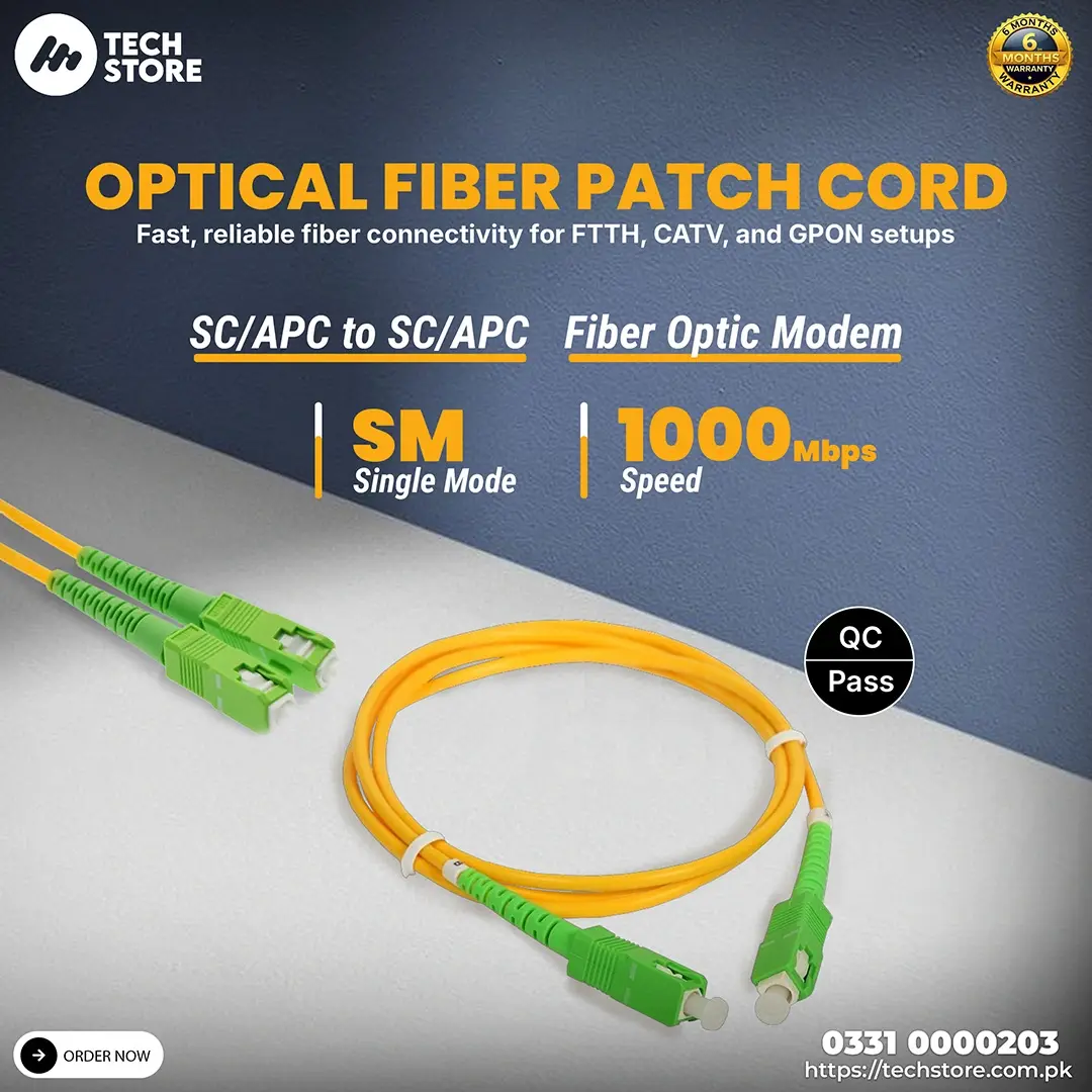 Fiber Optic Patch Cord SCAPC to SCAPC Fiber Optic Patch Cable