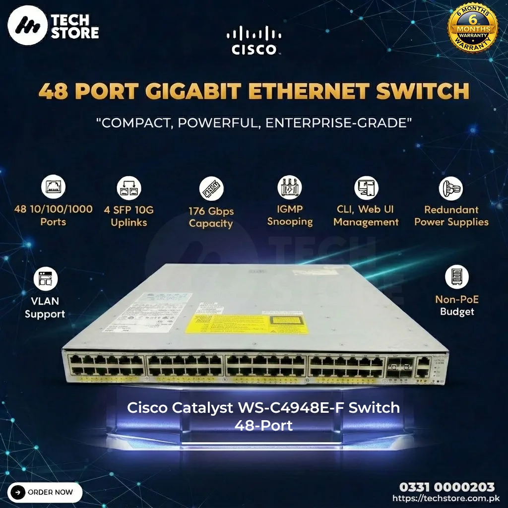 Cisco Catalyst WS-C4948E-F Switch 48-Port