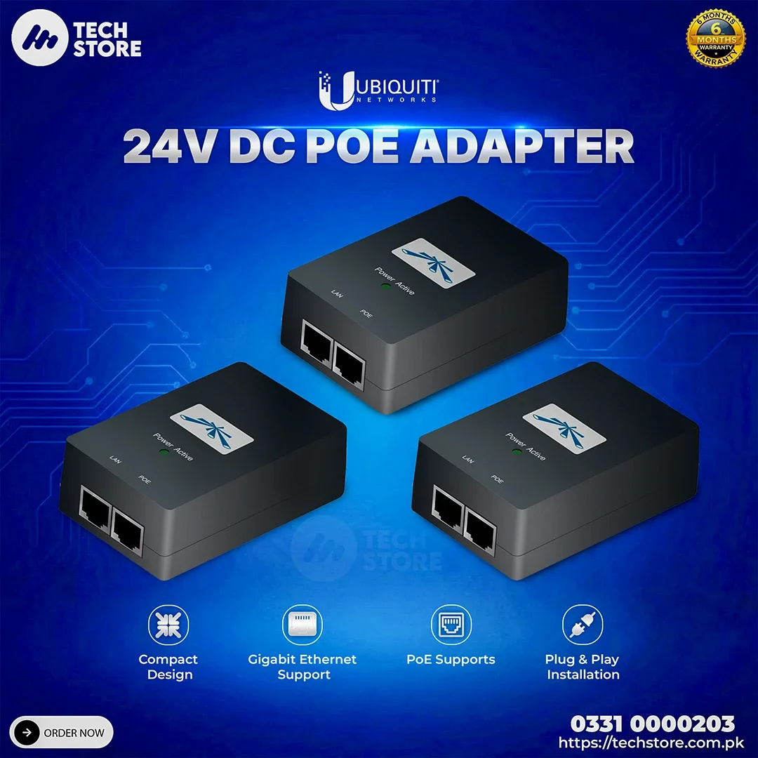 Ubiquiti POE-24 Power Over Ethernet 24v 1Amp Ubiquiti PoE-24 PoE Adapter Kit