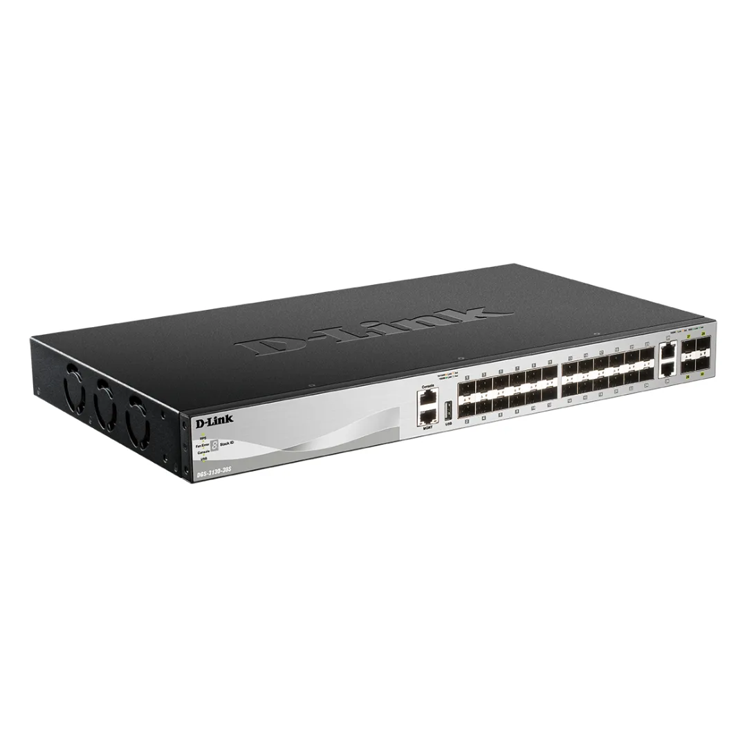D-Link DGS-3130-30S 30-Port Lite Layer 3 Stackable Managed Switch