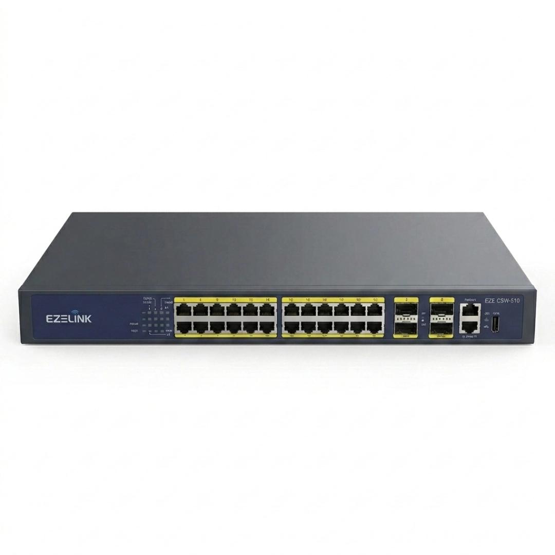 EZE Link EZL-CSW510 Managed Network Switch 24-Port Gigabit