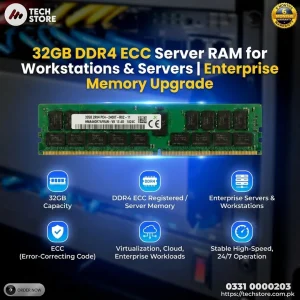 32GB DDR4 ECC Server RAM for Workstations & Servers Enterprise Memory
