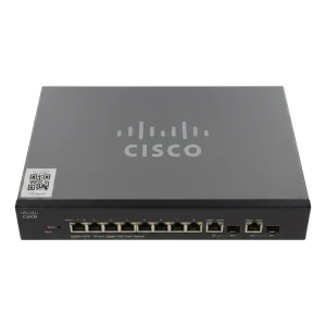 Cisco SG200-10FP 10-Port Gigabit Smart PoE Switch 8-Port PoE 2 Combo Mini-GBIC SFP