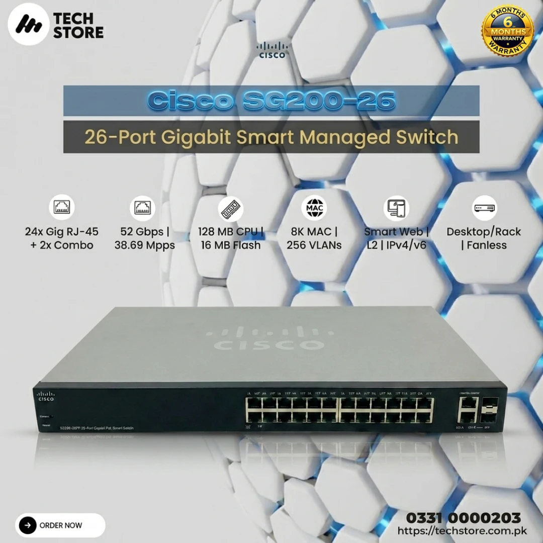 Cisco SG200-26 26-Port Gigabit Smart Managed Switch (1)