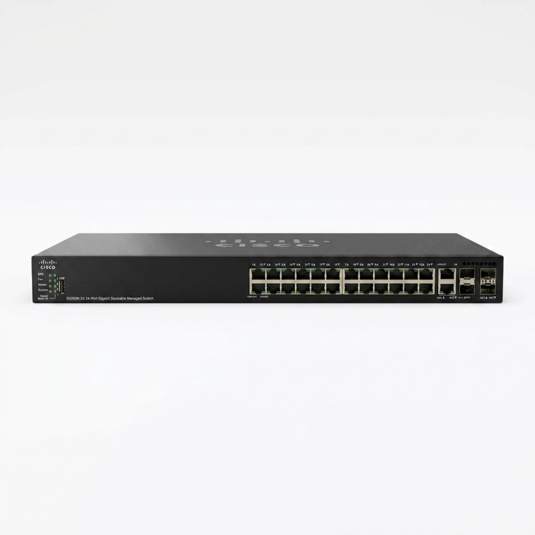 Cisco SG550X-24-K9-NA 24-Port Gigabit Layer 3 Stackable Managed Switch
