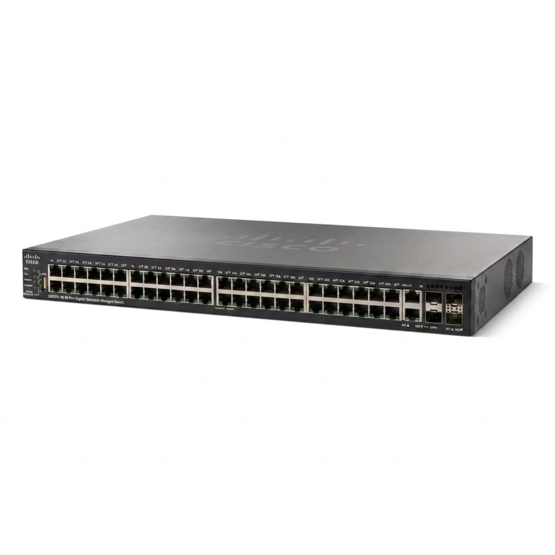 Cisco SG550X-48P-K9-NA 48-Port Gigabit PoE+ Layer 3 Stackable Managed Switch