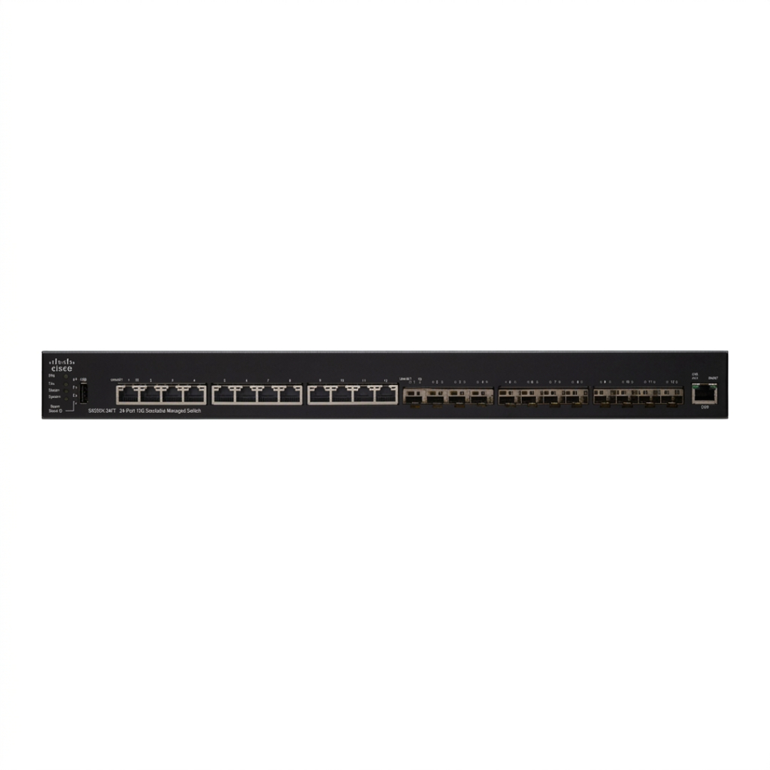 Cisco SX550X-24FT-K9-NA 24-Port 10G Layer 3 Stackable Managed Switch