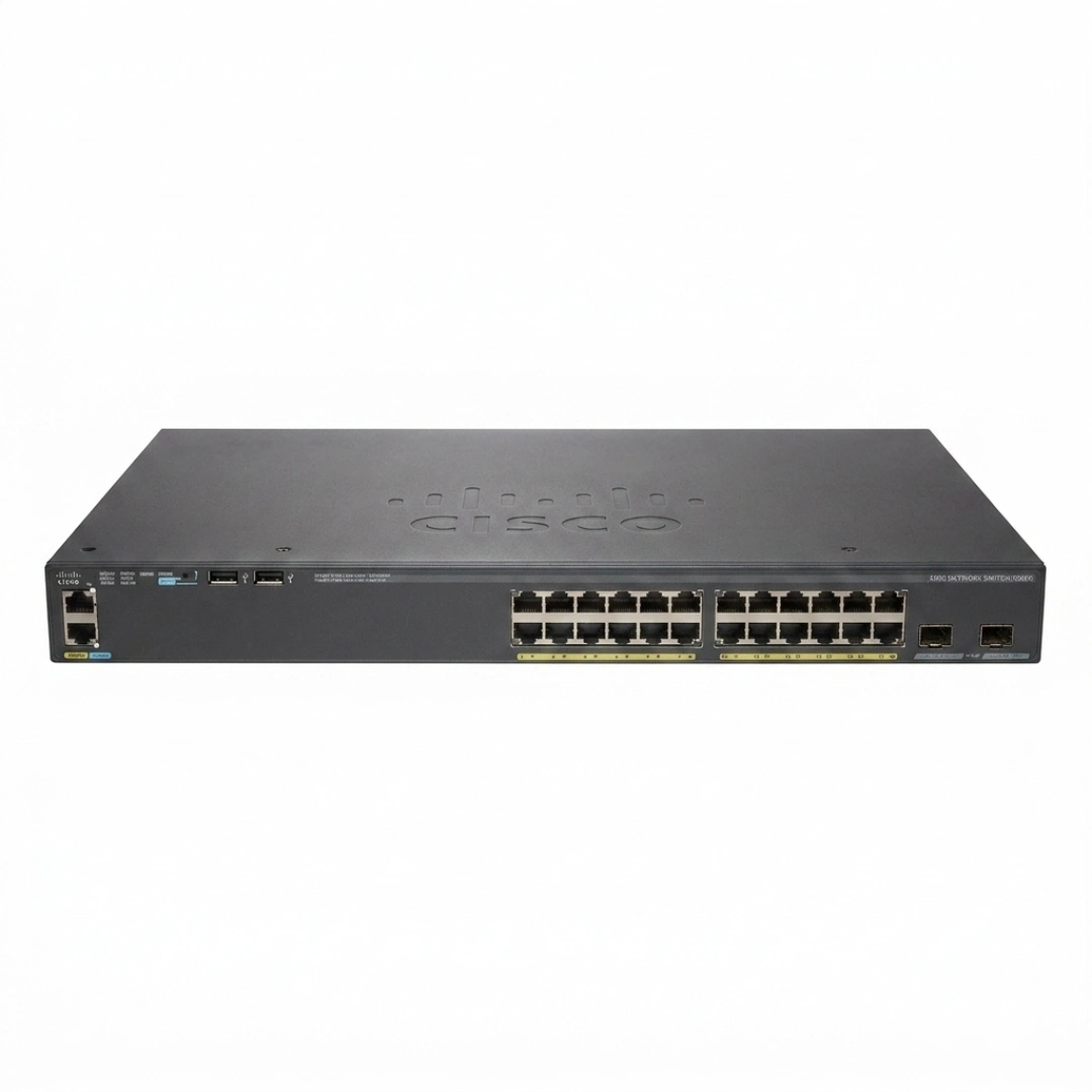Cisco WS-C2960X-24PD-L 24-Port Gigabit PoE+ Managed Switch 2x 10G SFP