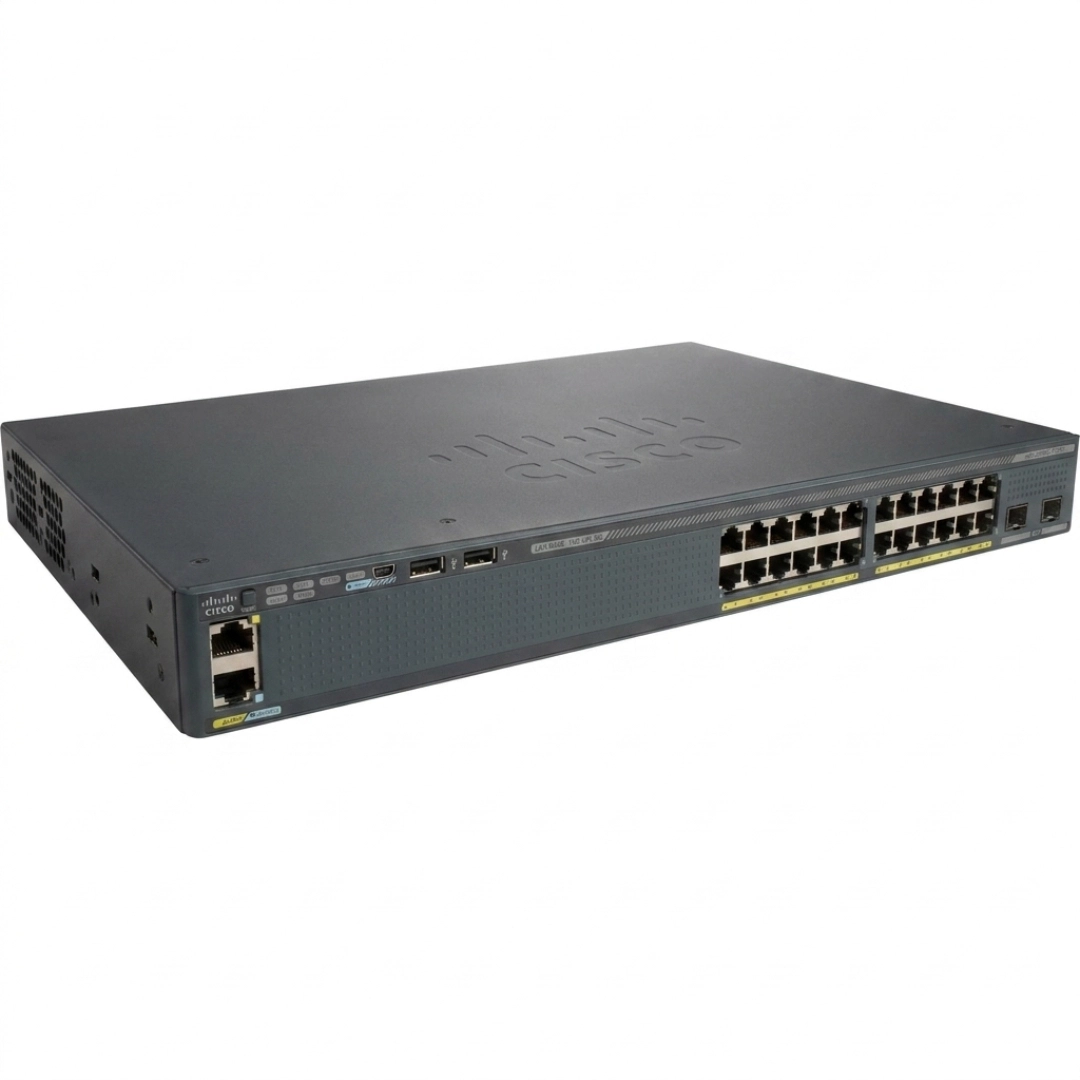 Cisco WS-C2960X-24TD-L 24-Port Gigabit Managed Switch Dual 10G SFP+ Uplink
