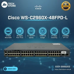 Cisco WS-C2960X-48FPD-L 48-Port