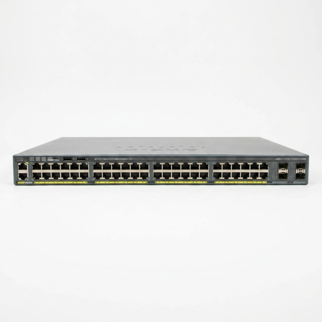 Cisco WS-C2960X-48FPS-L 48-Port Gigabit PoE+ Managed Switch 4×SFP Uplink