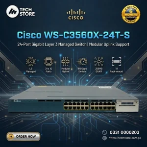 Cisco WS-C3560X-24T-S 24-Port Gigabit Layer 3 Managed Switch Modular Uplink Support