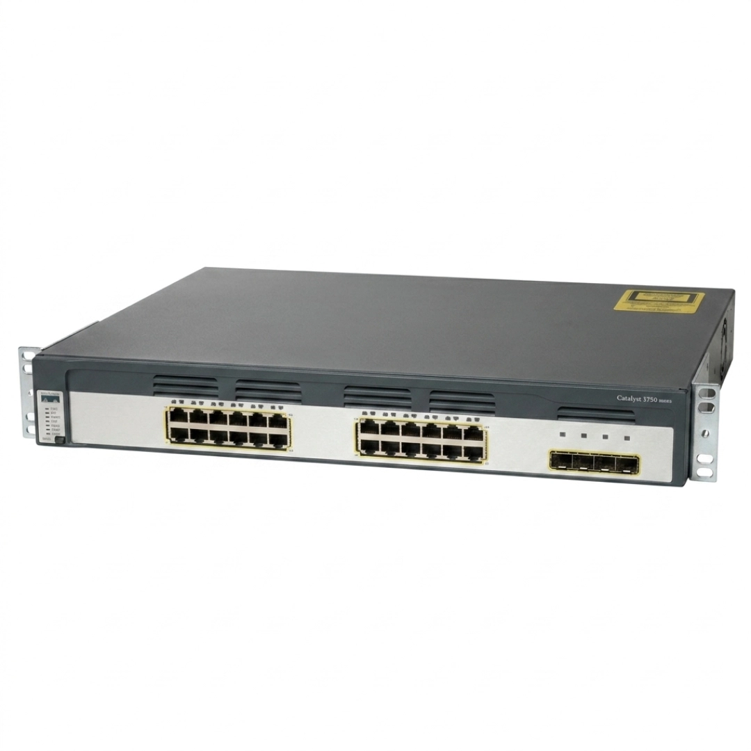 Cisco WS-C3750G-24TS-S 24-Port Gigabit Layer 3 Managed Switch