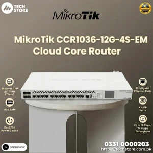 MikroTik CCR1036-12G-4S-EM Cloud Core Router