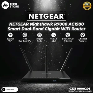 NETGEAR Nighthawk R7000 AC1900 Smart Dual-Band Gigabit WiFi Router