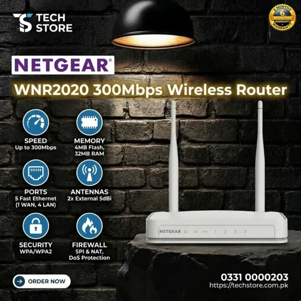 NETGEAR WNR2020 | 300Mbps High Speed Router with External Antennas ...