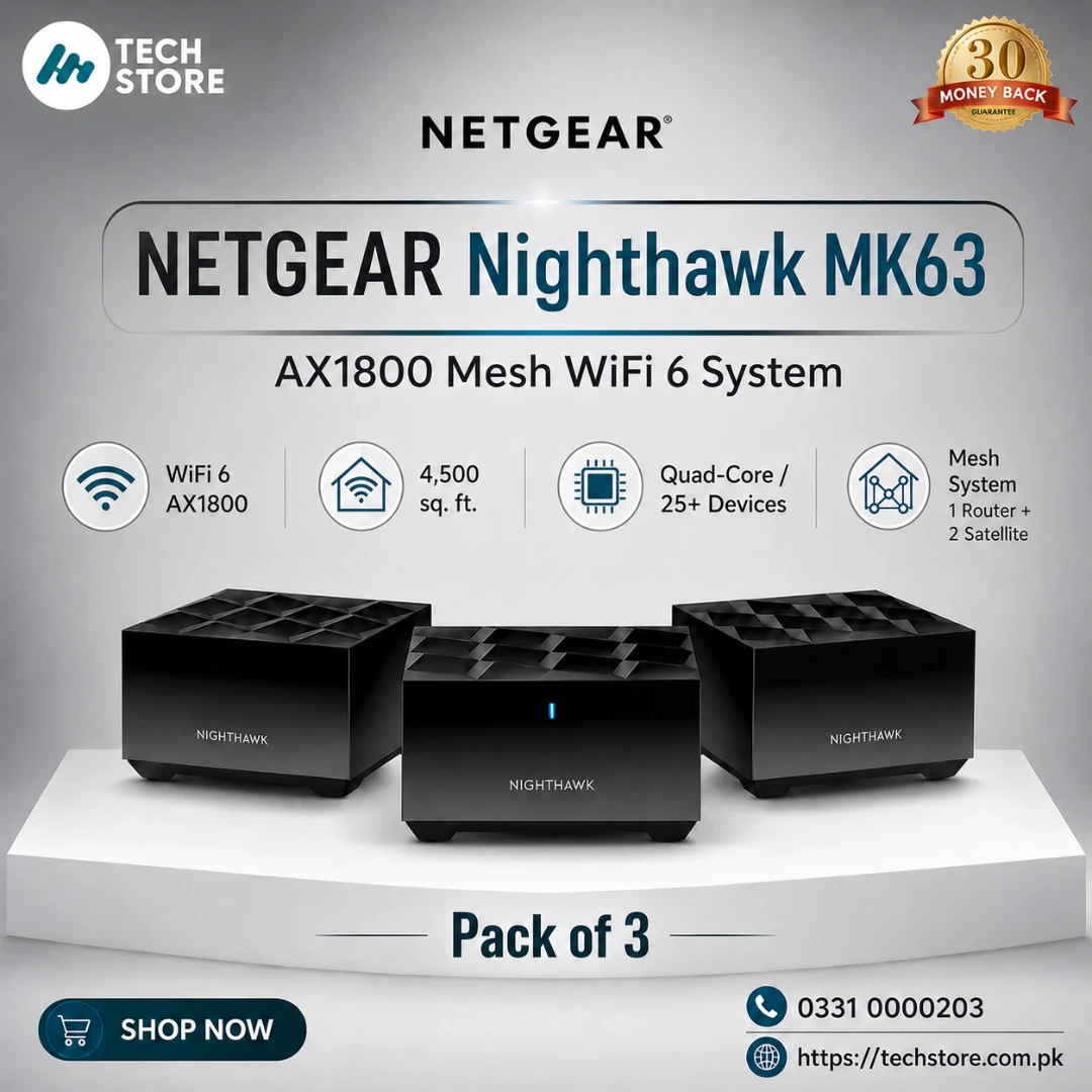 NETGEAR Nighthawk MK63 AX1800 Mesh WiFi 6 System