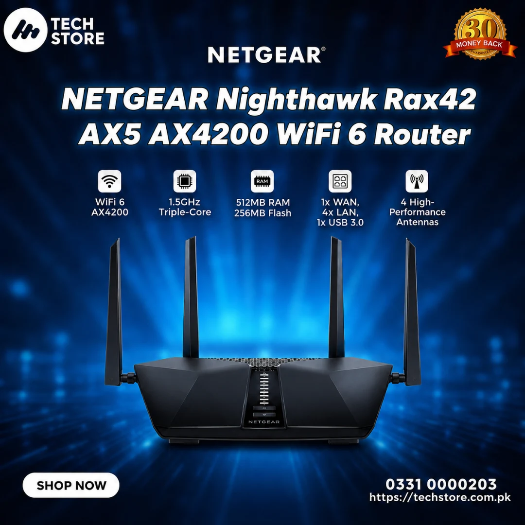 NETGEAR Nighthawk Rax42 AX5 AX4200 WiFi 6 Router
