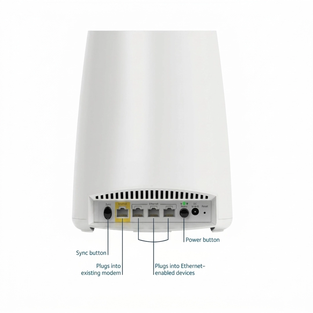 NETGEAR Orbi RBR40 AC2200 Tri-Band Mesh WiFi Router